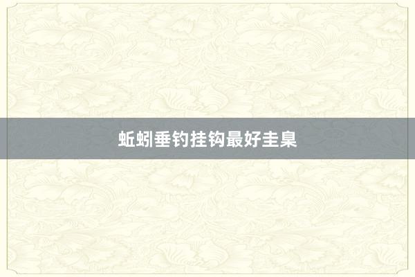 蚯蚓垂钓挂钩最好圭臬